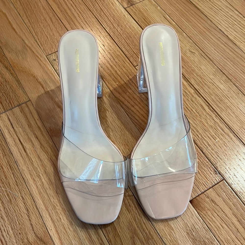 Clear Heels - worn once